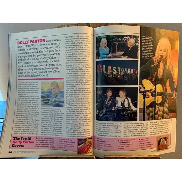 DOLLY PARTON 2014 Country Weekly All the Colors of Me Scotty Mcreery Chris Young - Picture 4 of 6